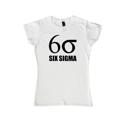 Playera para ingeniera cuello redondo de Six Sigma