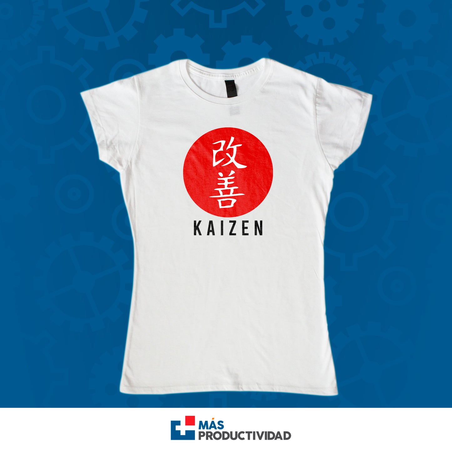 Playera para ingeniera cuello redondo Kaizen