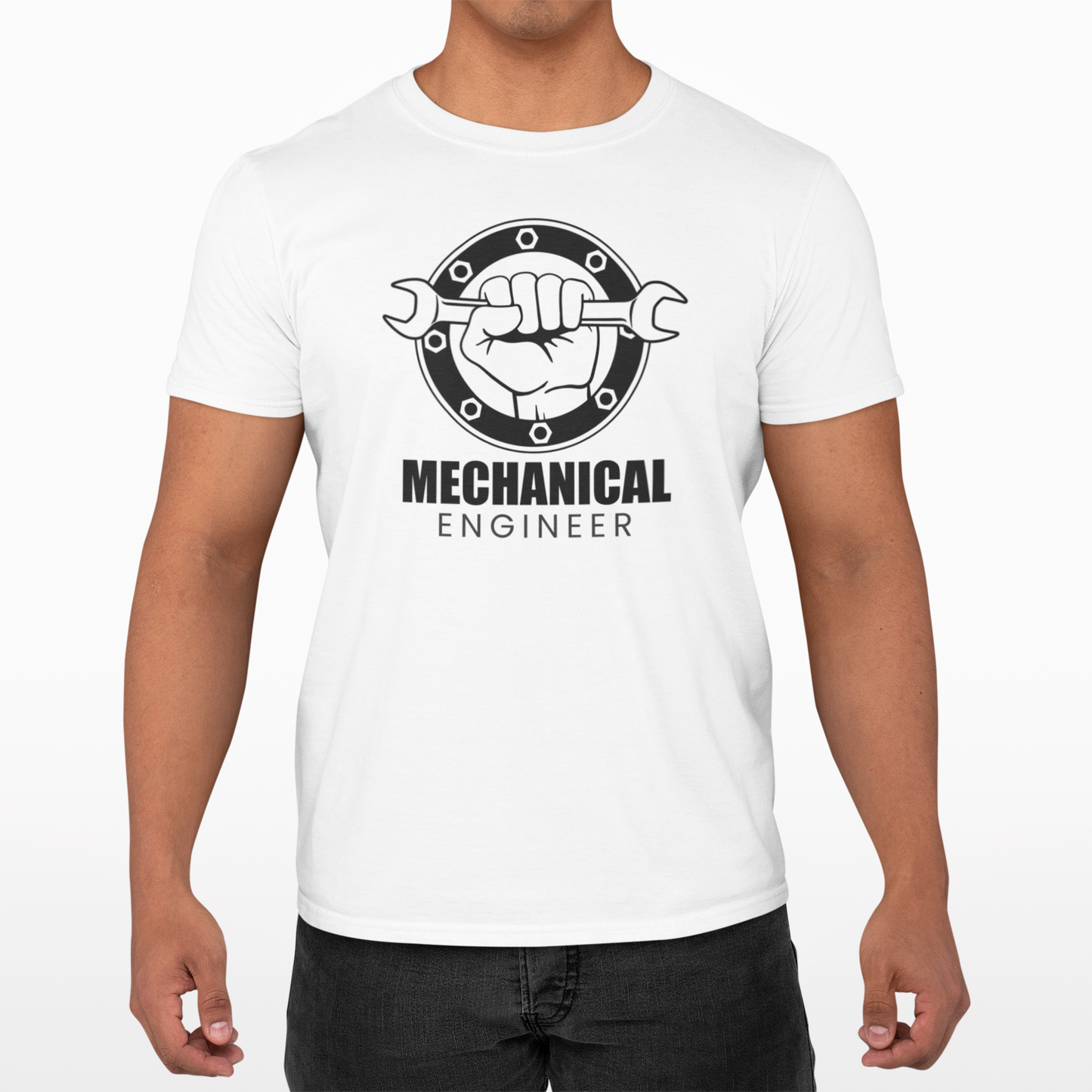 Playera para ingeniero cuello redondo de Ingeniero mecánico