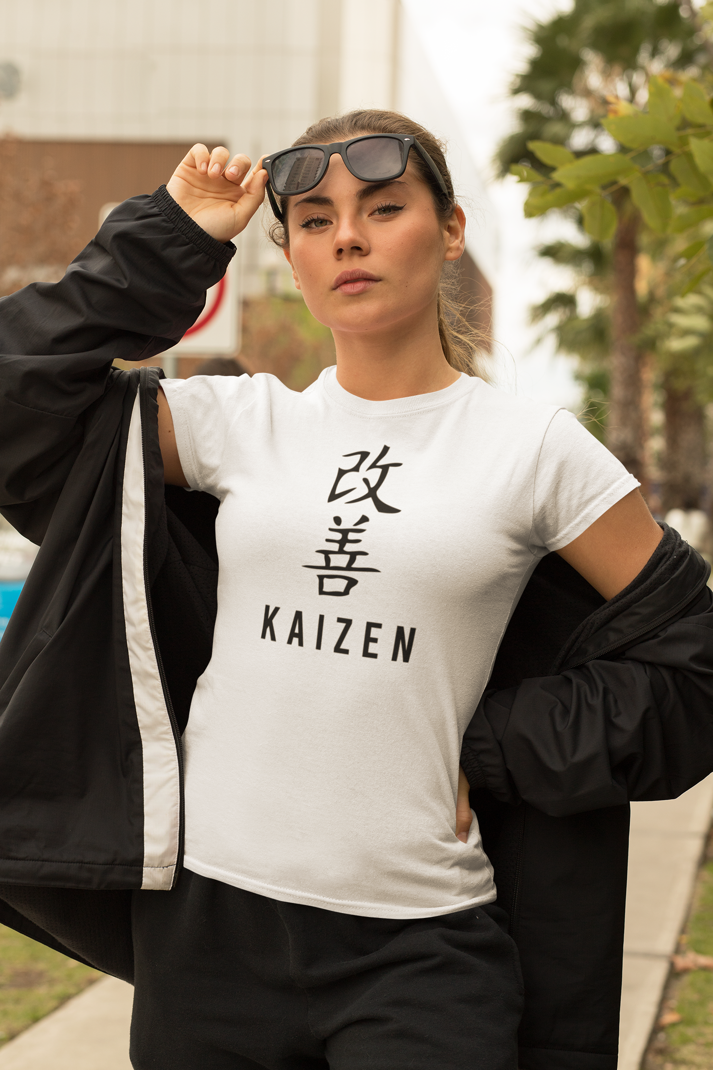 Playera para ingeniera cuello redondo Kaizen