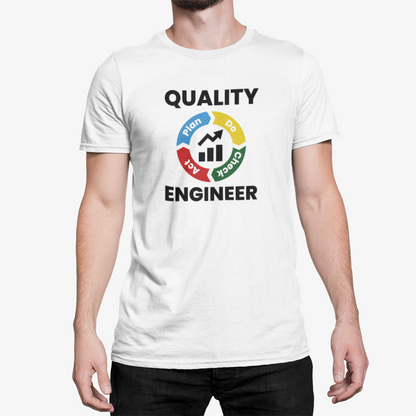 Playera para ingeniero cuello redondo de Ingeniero de calidad